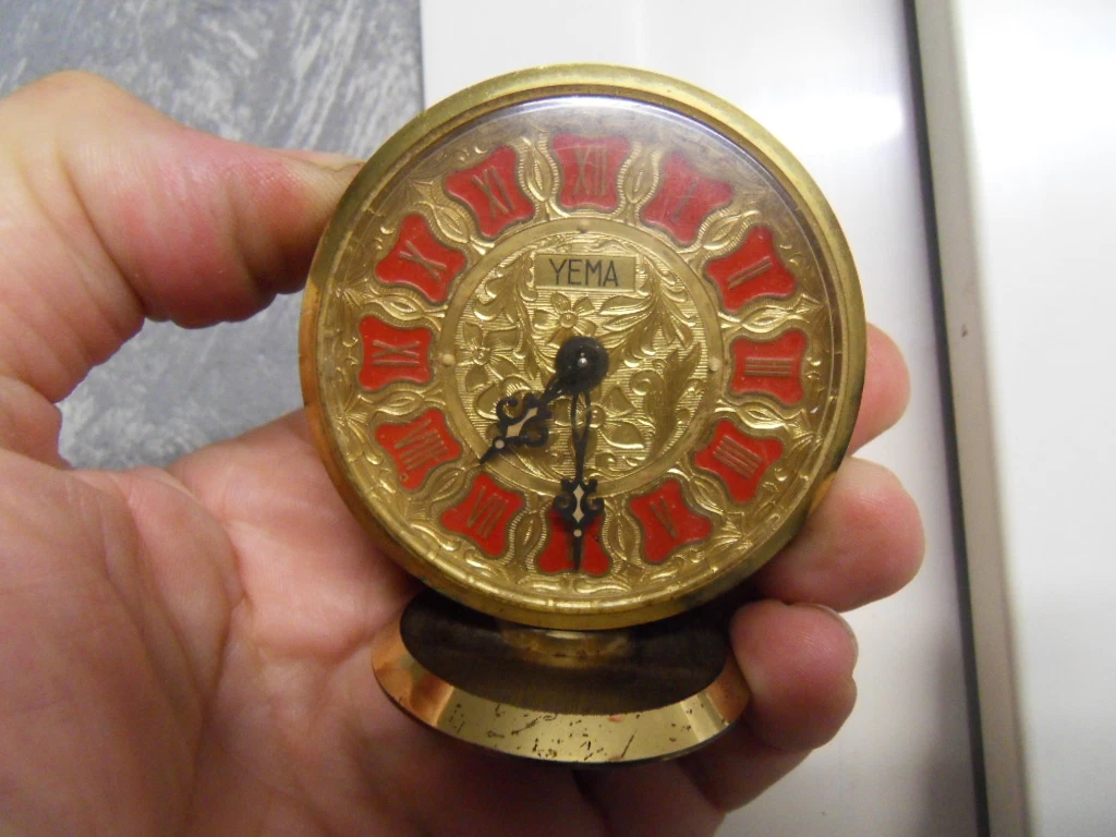pendule horloge reveil voyage travel clock desk Uhr chevet bureau