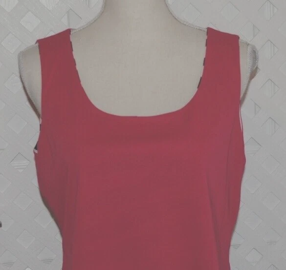 Blusa sin mangas Randolph Duke The Look reversible cebra/magenta M para mujer Foto 2 de 4