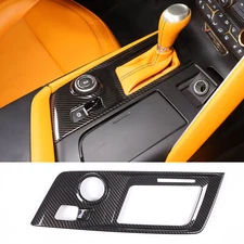 ABS Carbon Central Control Gear Trim Cover Accessories For Corvette C7 2014-2019