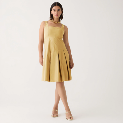 strapless open back dress The Sorrento Structured Pleated Midi Dress