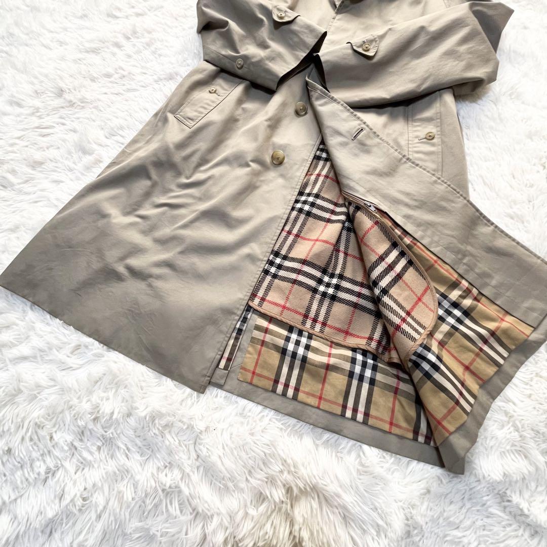 Burberry London Stand Up Collar Trench Coat Khaki With Nova Check Liner For Men thumbnail 9