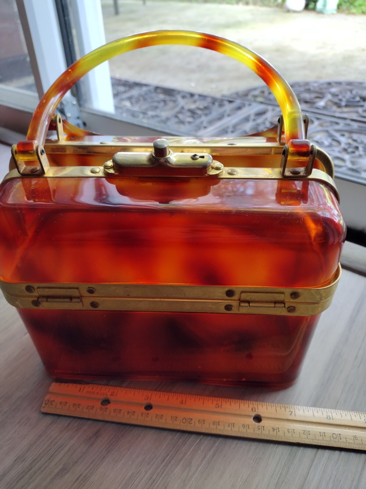 MADDOX Sleek French Faux Tortoise Shell Hard Lucite A… Gem