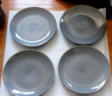 4x Threshold Belmont Gray Dinner Plates - WEAR
