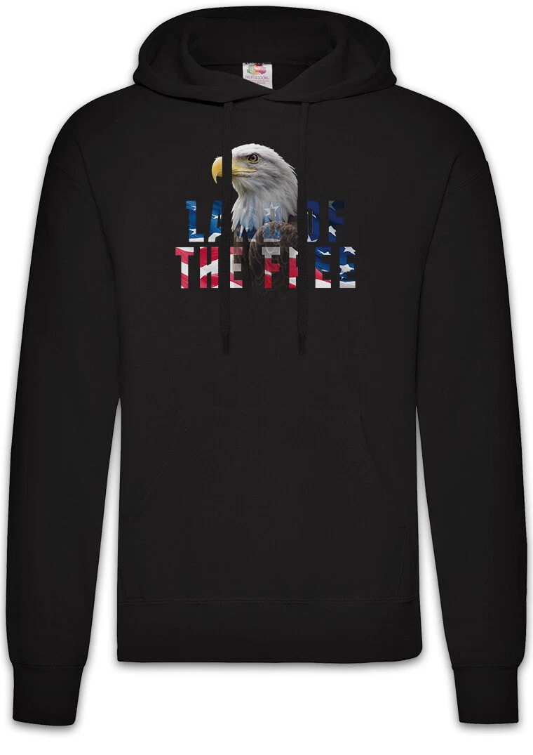 American Eagle Hoodie Pullover United States of America Independence Day Flag