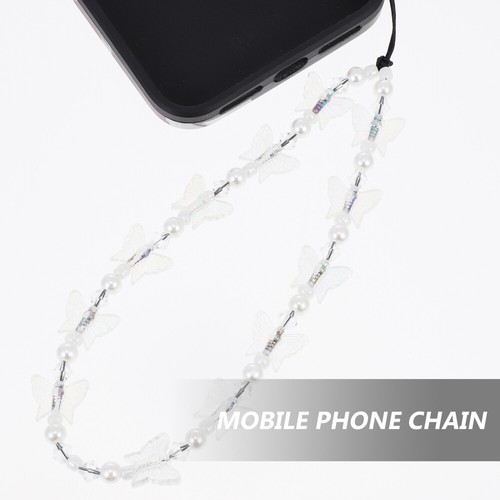 Crystal Butterfly Mobile Chain Girl Universal Cell Phone Lanyard - 第 11/12 張圖片