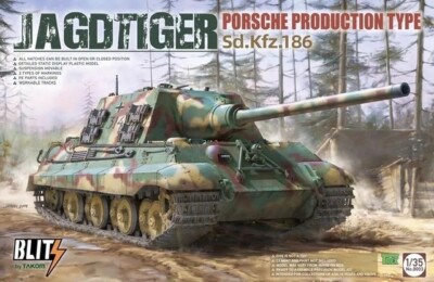 Takom 8003 Jagdtiger Sd.Kfz. Maßstab 1:35 Porsche Produktionsart 186