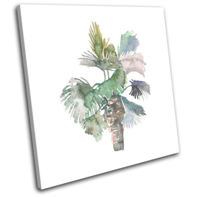 Botanical Jungle Tropical Tree Floral SINGLE Leinwand Kunst Bild drucken