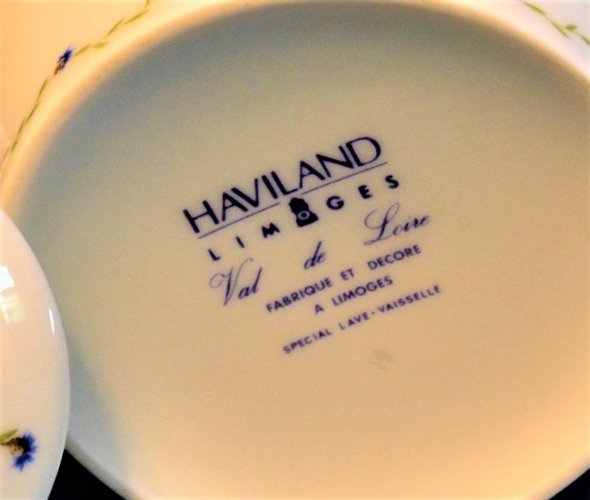 New in Box Haviland Limoges France Blue Band VAL De LOIRE 8 oz Creamer