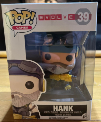 Funko Pop Hank #39 Evolve Vinyl Figure NIB Collectible Game Character