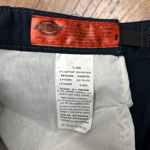 New Dickies Flex Pants 40 X 32 Blue Work Uniform Pants NWT Bikercore Grunge - Picture 3 of 8