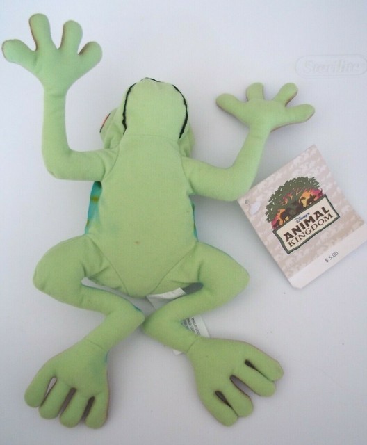 FROG Plush Beanie WALT DISNEY WORLD Animal Kingdom Tags Attached. 9