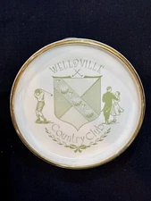 WELLSVILLE COUNTRY CLUB, ADVERTISING ASHTRAY 