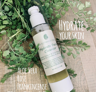 Facial Cleanser| Organic| Hydrate| Frankincense| Rose-Water | Anti-Aging| Gentle
