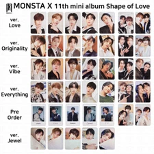 Monsta X 11th Mini Album Shape of Love Official Photocard Polaroid KPOP K-POP