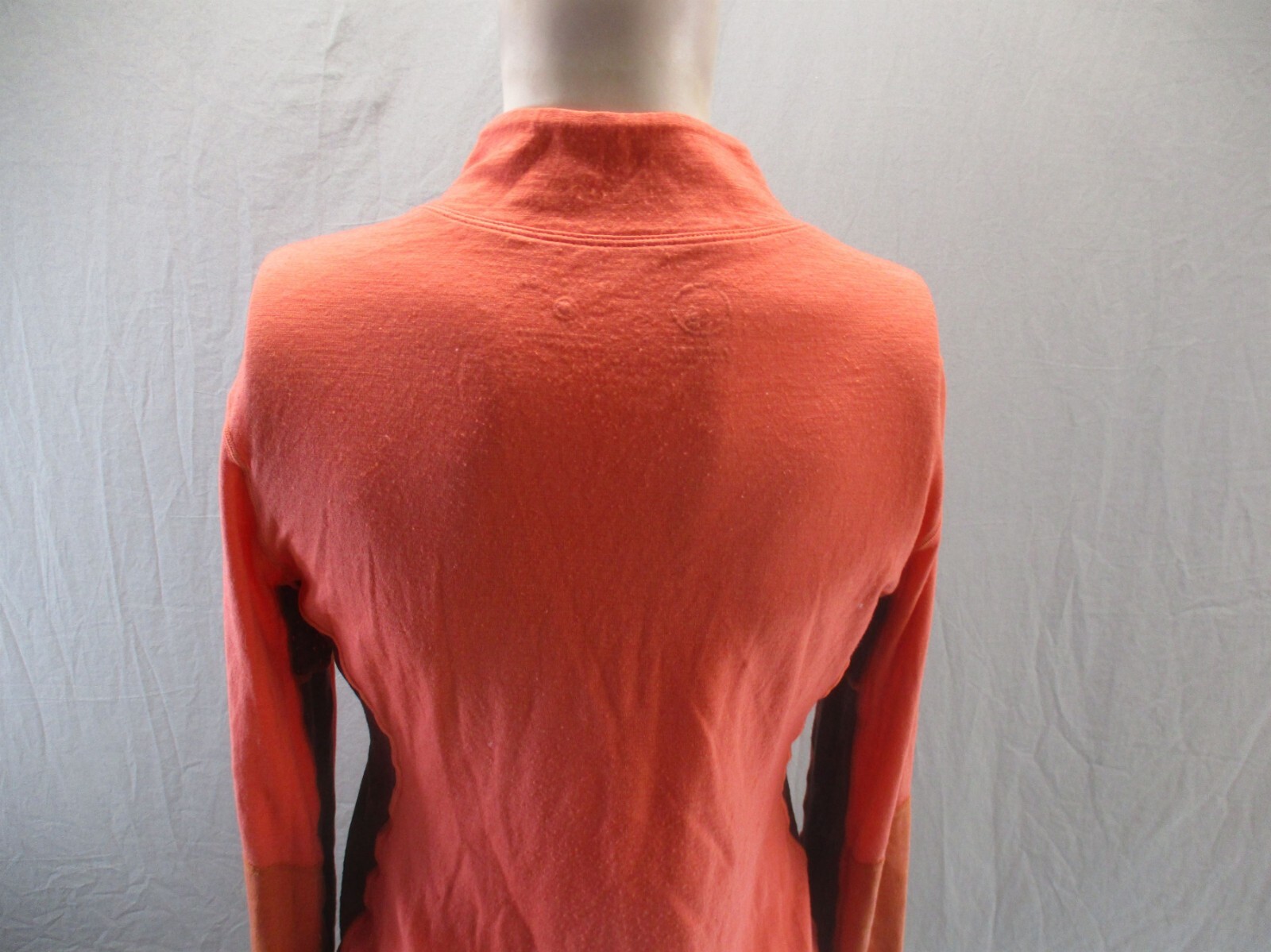 TREW GEAR Size M Womens Merino Wool 1/2 Zip Stand Collar Athletic Pullover 761