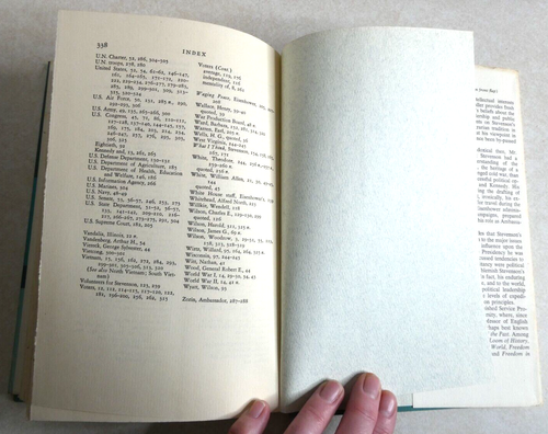 Adlai Stevenson A Study in Values by Herbert J Muller Vintage Book 1st Ed 1967 - Picture 22 of 23