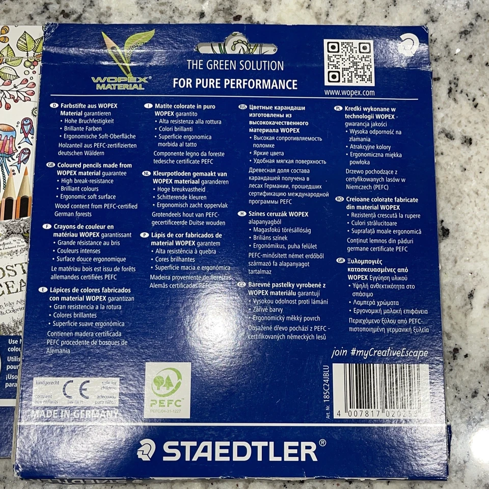 24 Noris Colour Staedtler Coloured Pencils 185C24JBLU The Green Solution NEW - Image 3 of 4