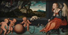 Lucas Cranach the Elder - Melancholy Giclee Fine Art Print on Canvas Wall 48"
