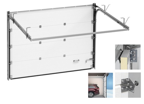 40mm Insulated Sectional Garage Door *RAL9005 BLACK* 2250mm/7ft6" wide - Picture 3 of 9