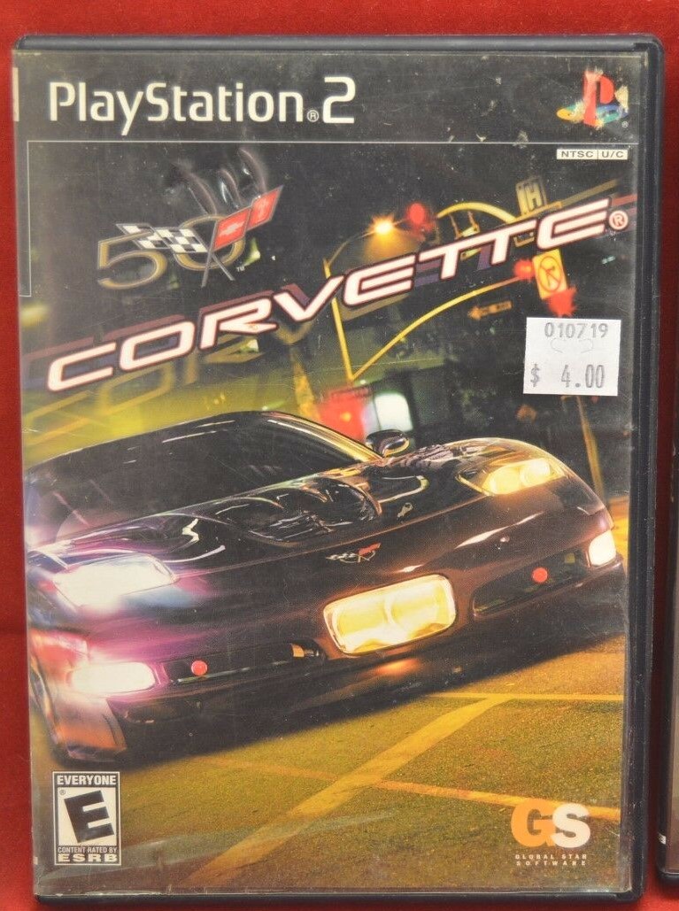 PS2 Playstation 2 Corvette Game & Original Case No Manual Pre