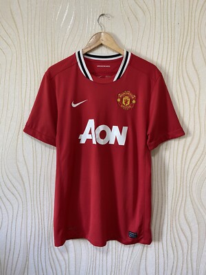 ウェア Nike MANCHESTER UNITED M size manchester shirt NIKE jersey size M medium AON COLLAR black KIT 13