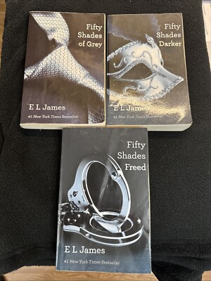 FIFTY SHADES OF GREY TRILOGY by E.L. James - 1/2/3 Paperback - Thriller - GOOD
