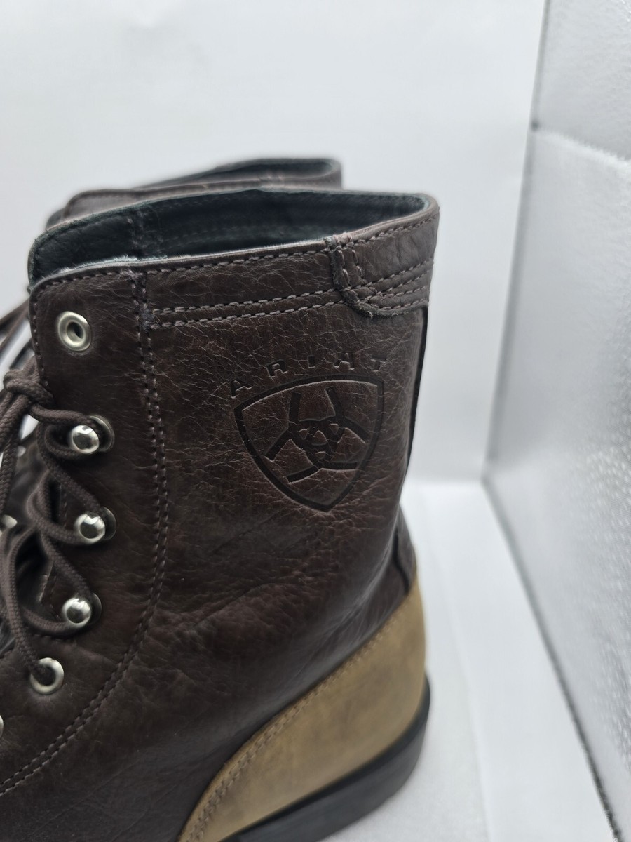 Ariat Ladies Heritage Lacer II with Kiltie Distressed Brown Boot