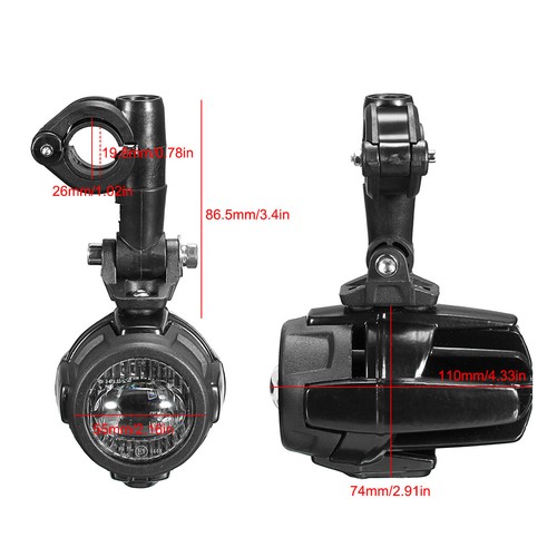 Luz antiniebla auxiliar para BMW 1200GS F800GS + cubierta protectora + interruptor de arnés de cableado - Imagen 3 de 8