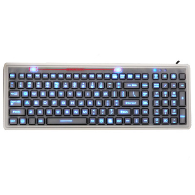 Waterproof IP68 Silicone Full Size LED Backlit Membrane Keyboard JH-MB106BL