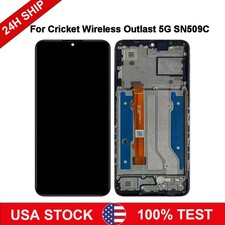 For Cricket Outlast 5G Sn509c LCD Touch Screen Digitizer Frame Assembly