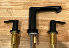 Hansgrohe Rebris S Widespread Faucet 110 w/Drain 72530671 , Black - MSRP 573