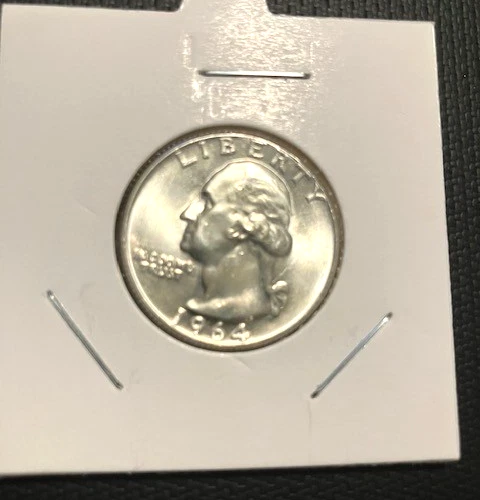 1964 25C Washington Quarter, BU, KM# 164, ASW 5.63 gr.