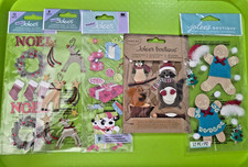Jolees Boutique Stickers Lot of 5 Scrapbooking Christmas Reindeer Gingerbread