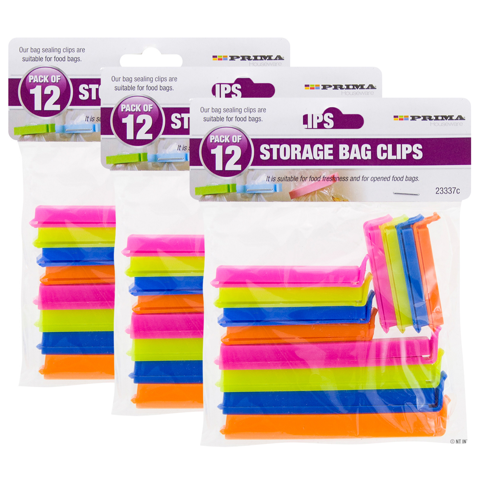 Prima 36pc Bag Sealing Clips Food Storage Freezer Kitchen Reusable Clips