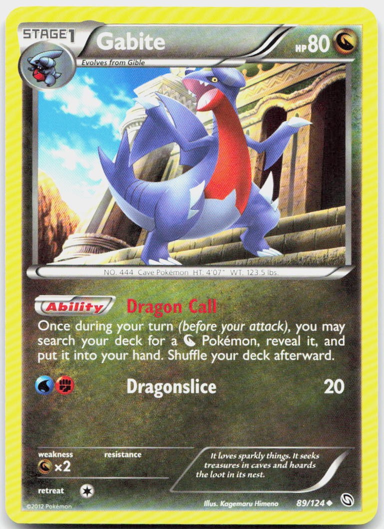Gabite 89/124 Uncommon Dragons Exalted Pokemon NM/M