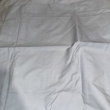 $228 + tasse SFERRA FINNA DOPPIO PUNTO ORLO STANDARD SHAM PERCALLE CELESTE ITALIA NUOVO