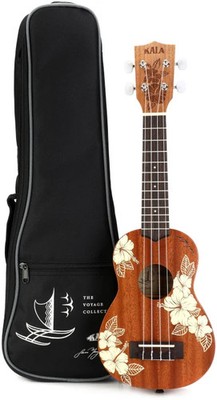 Kala KA-Hibiscus-S Soprano Ukulele - Natural