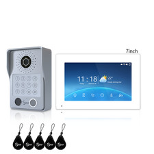 4-Wire Wired Video Door Phone, 7" Touch Screen, Tuya APP Remote Unlock, Motion