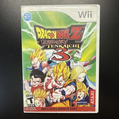 New ListingDragon Ball Z Budokai Tenkaichi 3 Game (Nintendo Wii) COMPLETE CIB w/ Bonus Disc