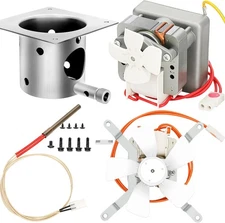 Auger Motor Fan Kit Burn Pot & Ignitor for Traeger and Pit Boss Grills