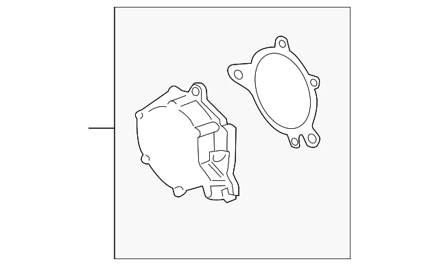 Bomba de vácuo Ford genuína HC3Z-2A451-A - Imagem 2 de 3