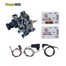 2.4G Wireless FPV Head Tracker w/ 2-axis FPV Drone Gimbal Bracket + 2PCS Servos