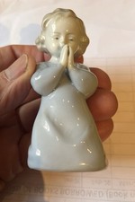 Vintage Metzler and Ortloff Child praying Porcelain Figurine Thuringen Germany 