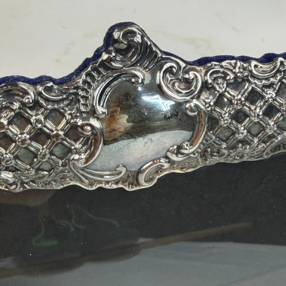 Quadro eduardiano foto paisagem prata esterlina inglesa, John Rose 8x6,5 - Imagem 4 de 4