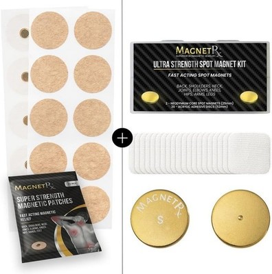 MagnetRX Magnetic Patches and Spot Magnet Bundle Ultra Strength Magnets