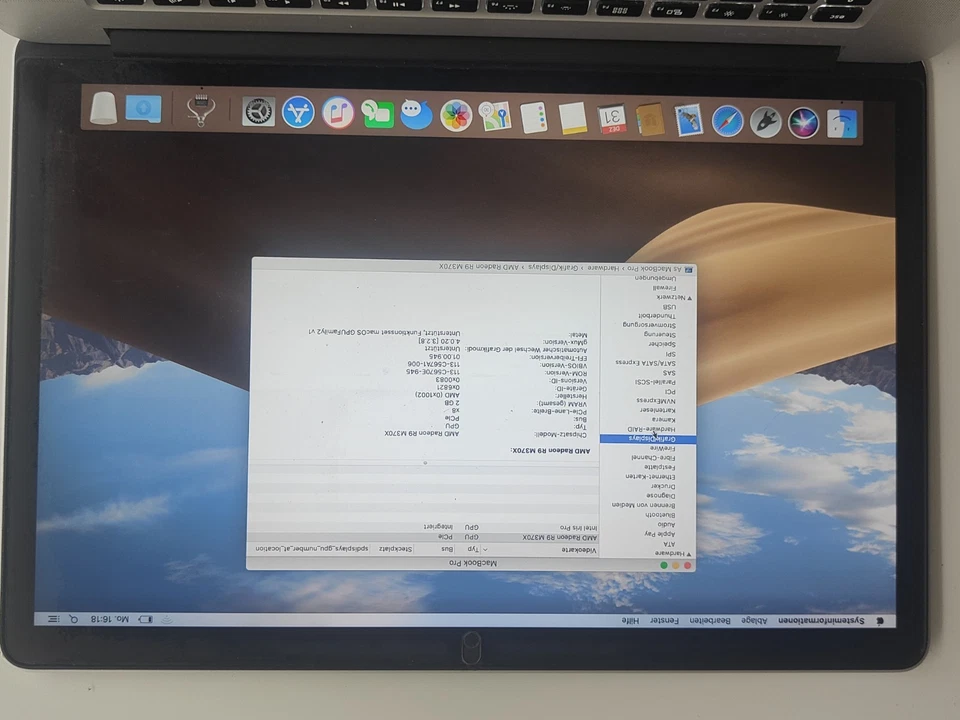 Apple MacBook Pro 15 Retina 2.5GHz i7 16GB RAM 512GB SSD 2015 R9 M370X 2GB ram - Bild 3 von 4