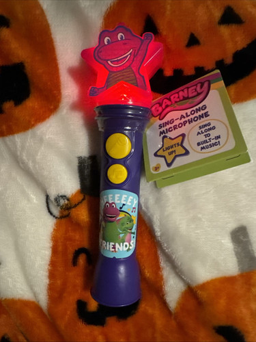 Barney’s World Microfono Sing-Along giocattolo in mano pronto per la spedizione! - Foto 3 di 3
