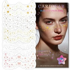 Glitter Freckles, 24PCS Freckles Face Tattoo, Big, Multicolored 10pcs