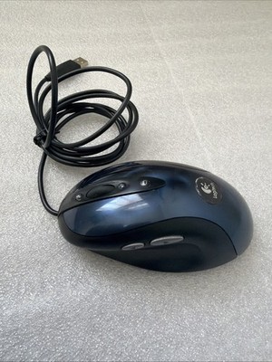 Logitech MX510 Optical Wired Scrolling USB Wired Gaming Mouse - Blue