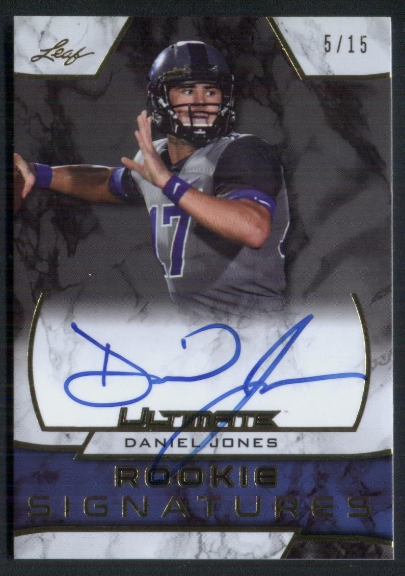 Daniel Jones Leaf Ultimate Draft Rookie Signatures #URSDJ1 Gold